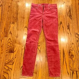 High-Waisted Corduroy Skinny Jeans